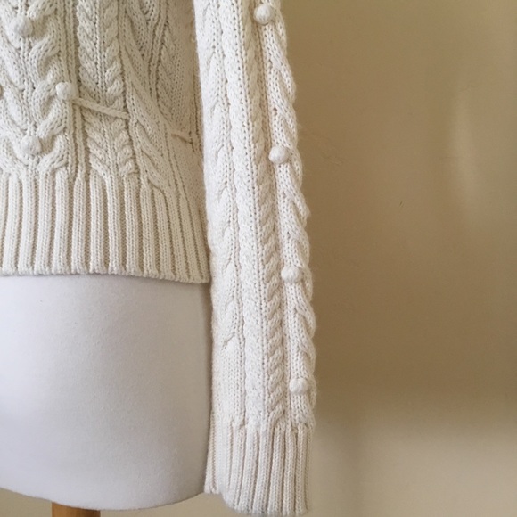 Alexandra Bartlett Cardigan Sweater Ivory Size PM - Picture 5 of 8